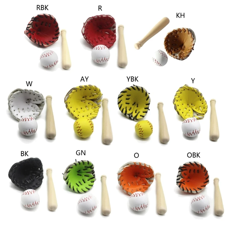 

2024 New Newborn Photography Props Baby Mini Softball Baseball with Stick and Glove for Studio Accessories Boys Girls Props