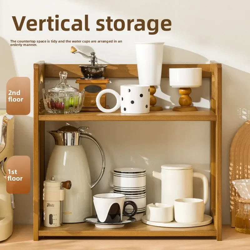 Multi-functional Desktop cup storage rack Water cup storage box Dust-proof glass Tea cup Tea set Coffee cup rack Cup holder
