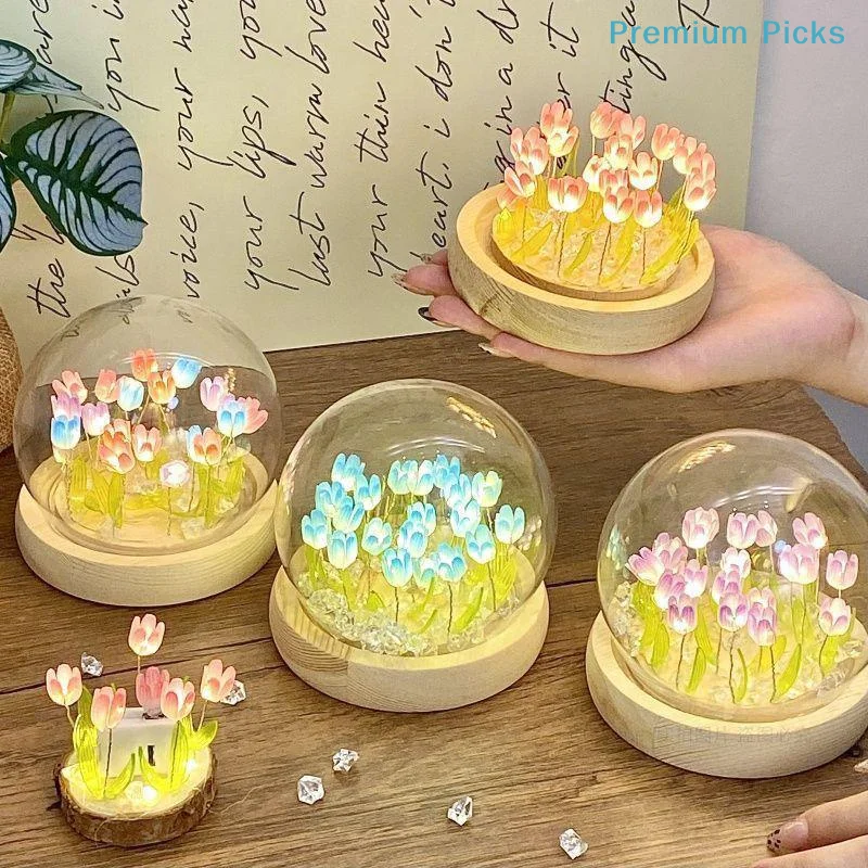portable1PC Transparent Girl Heart Nightlight DIY Luminous Toy Gift for Girls Cute Desk Lamp Bedroom Creative Decoration Light