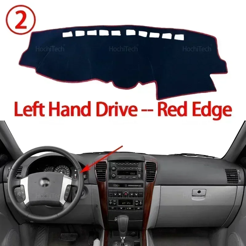 Accesorios para coche, tablero de salpicadero, sombrilla Anto-UV, cubierta para salpicadero, almohadilla protectora para Kia Sorento BL LX XS 2003-2010 2004 2005