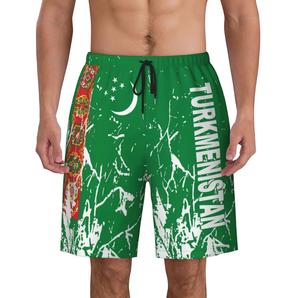 AliExpress Sugiuchi Men's Turkmenistan Flag Beach Pants Board Shorts Surfing Boys Soccer Cycling Swimwear Running Polyester