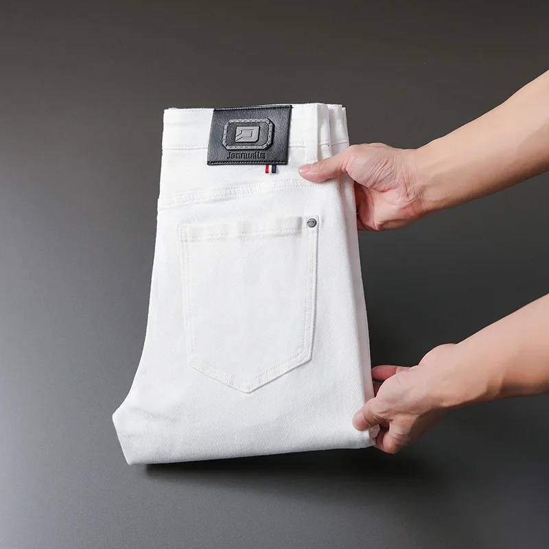 New Black Jeans Men's Simple Fashion Personality Skinny Stretch Trendy Casual All-Matching Men's Clothing Business Trousers