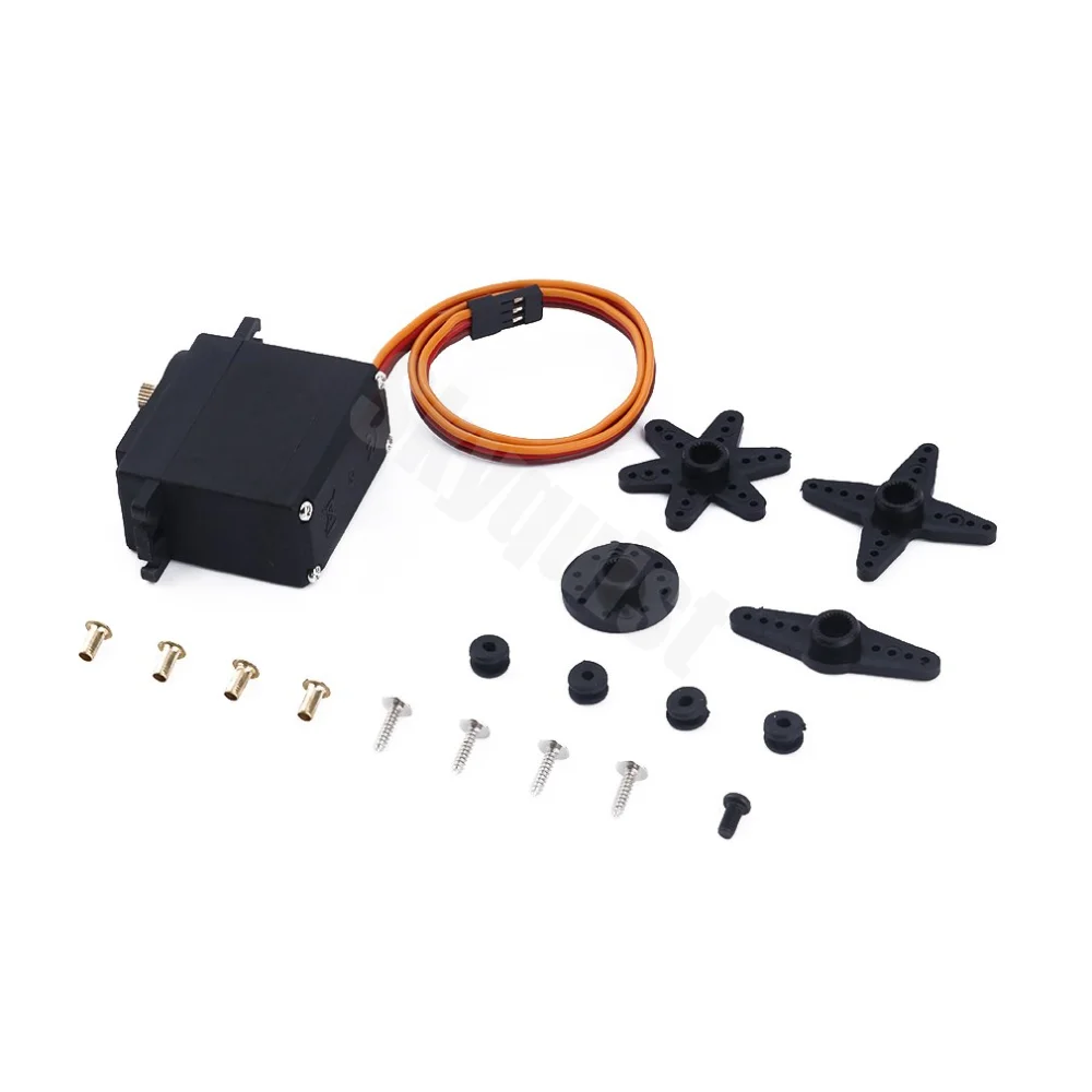 1/2/4/6/10 pçs 13kg 15kg ferro todo metal servos mg995 mg996 servo ferro metal engrenagem motor para braço robótico carro rc helicóptero robô