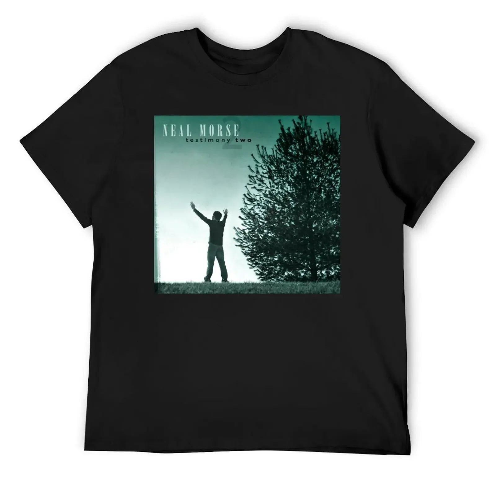 

Neal Morse Testimony Two album cover art merch T-Shirt summer 2025 plain t shirts for men