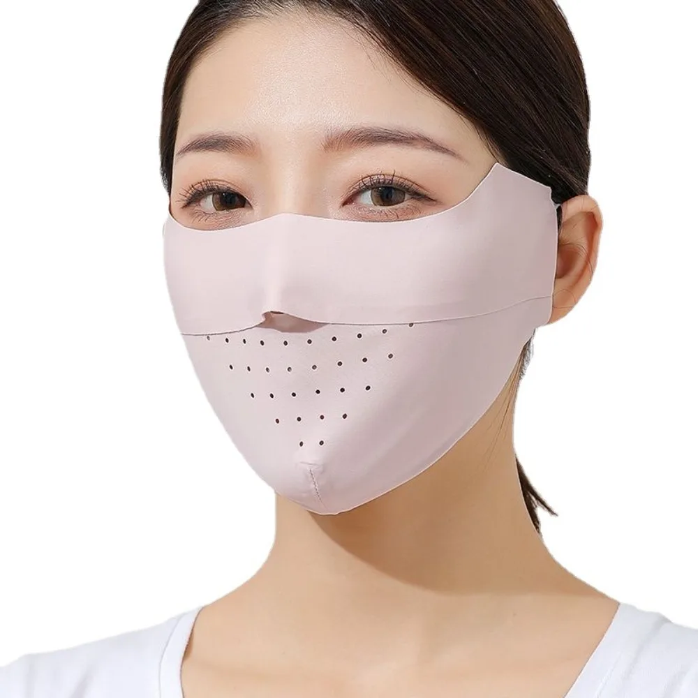Anti-UV Driving Masks Summer Anti-dust Ice Silk Quick-drying Face Mask Face Cover Ice Silk Face Protection Sunscreen Mask