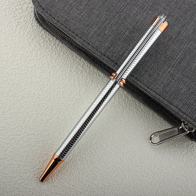 Luxury quality 968 Metal Business office Medium Nib Ballpoint Pen New Stationery supplies for school students