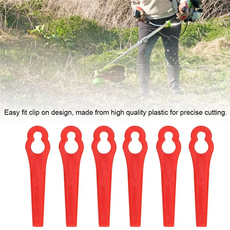 100 Pieces Replacement Trimmer Blade Einhell Plastic Blade Garden Lawn Garden Lace Mower Grass Einhell Gardening Tool