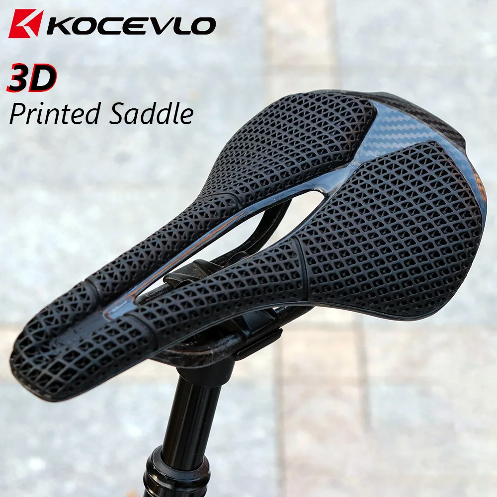 KOCEVLO M5 3D Printed Bike Saddle Carbon Fiber Hollow Comfortable Breathable MTB Mountain Road Bicycle Cycling Saddles