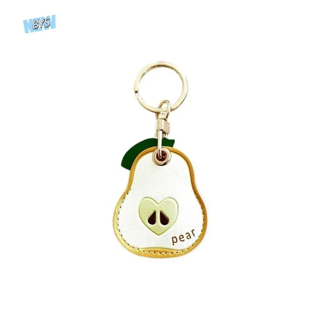 

Fashion Avocado Fruit Key Chain Anti-lost IC Elevator Bus Card Bag Bag Pendant Cartoon Trinkets Keyring Access Card Holder Girl