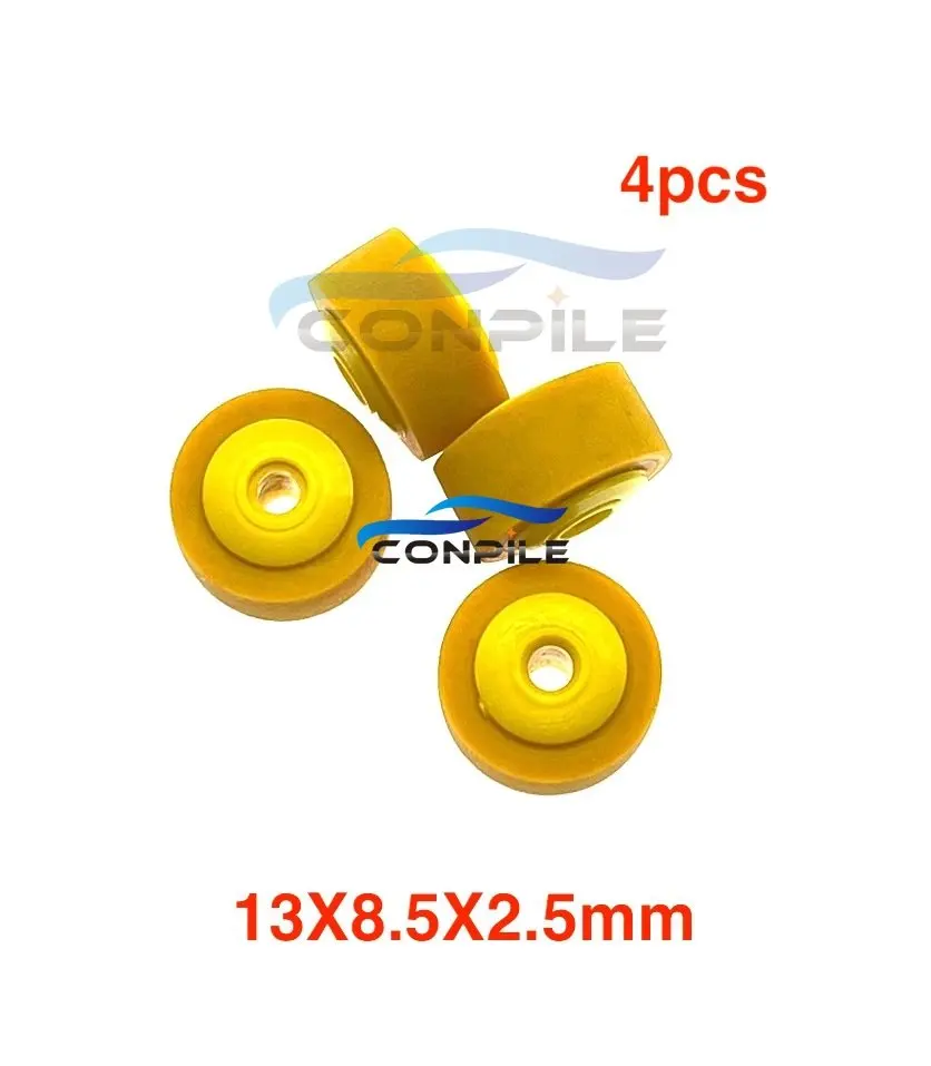 4PCS 13mmx8.5x2.5pinch roller for belt pulley rubber audio recorder cassette deck tape Stereo player