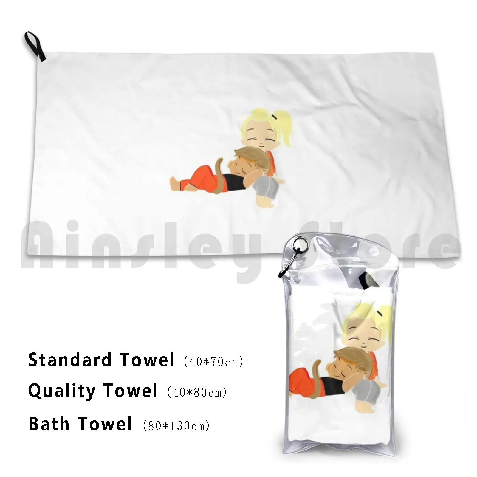 Catradora Beach Towel Quick Dry Quality Towel Catra Adora Catradora She Ra Cute Chibi