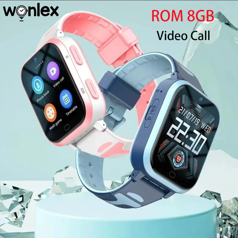 

Wonlex KT11Pro 4G GPS Smart Watch Kids with ROM 8GB Video Call Call Location Camera Phone Children Smartwatch SOS Call Whatsapp