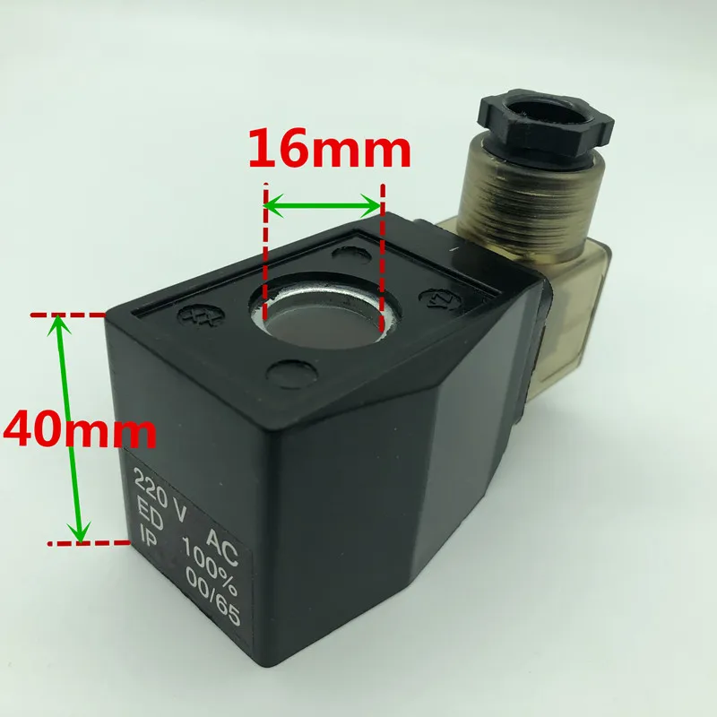 

Solenoid Water Valve Coil AB410 Inner Hole 16mm Height 40mm AC220V DC24V