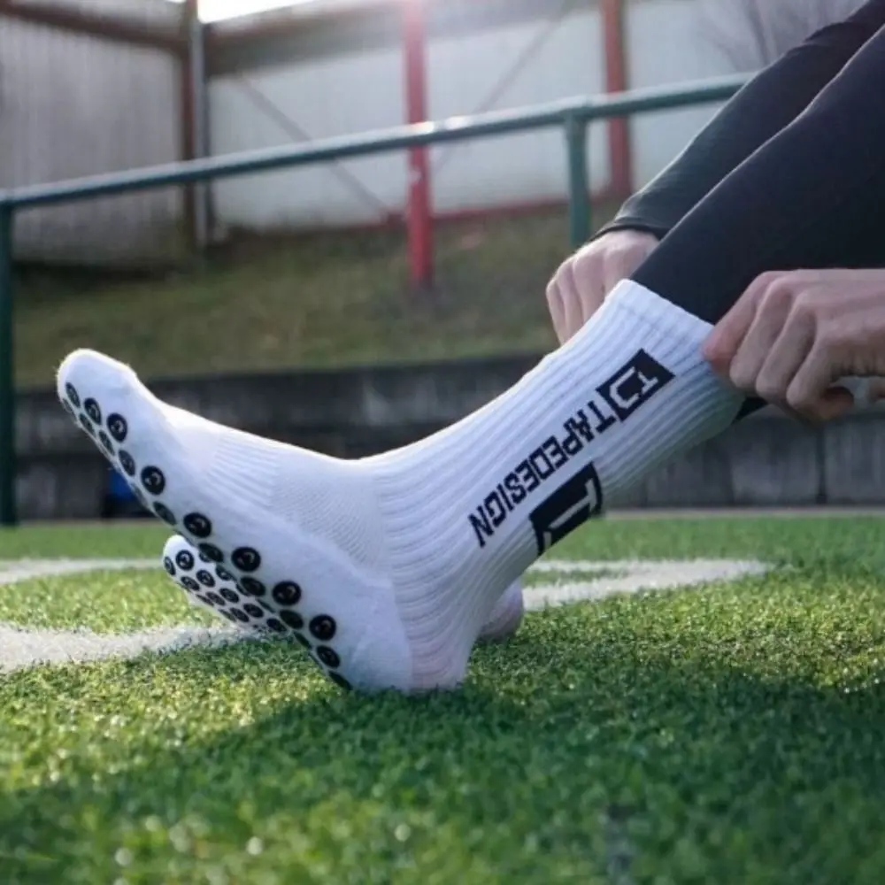 

5/6 Pairs Professional Dispense Soccer Tube Socks Non Slip Football Men Sports Sock Breathable Cotton Mid Calf Socks Outdoor