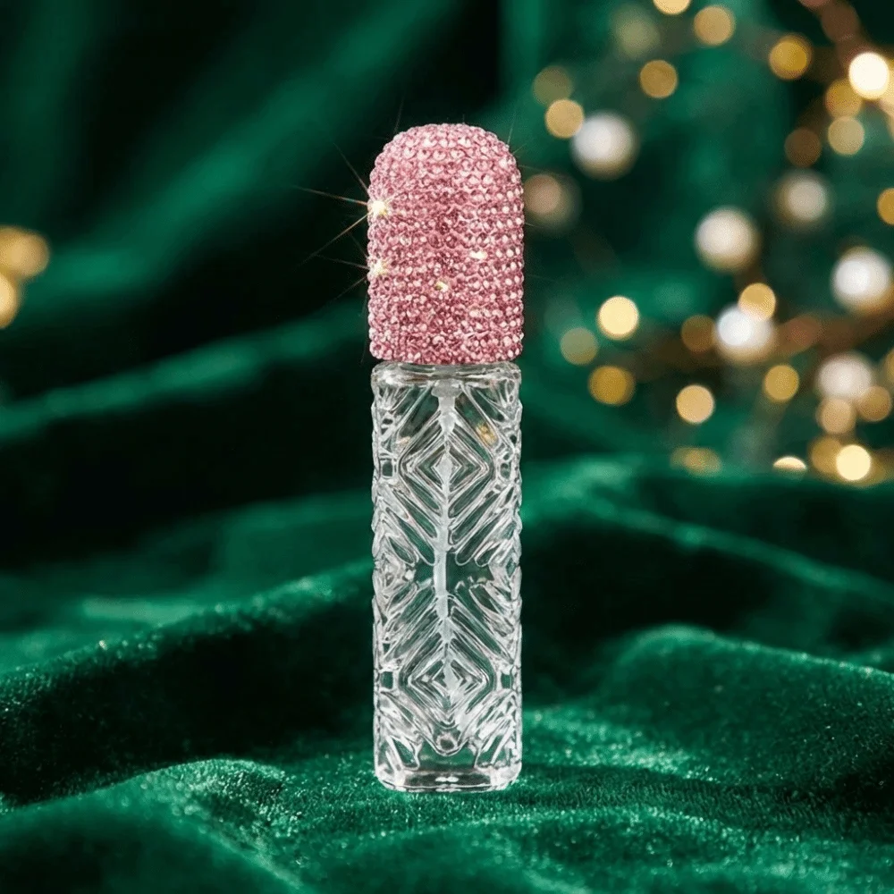 Gift 12ml Glass Atomizer Exquisite Creative Rhinestone Bottle Mini Portable Dispenser Travel Supply