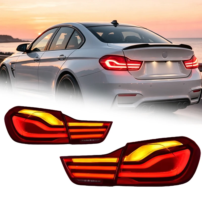 Auto-Zubehör für BMW 4er Serie M4 F32 Rückleuchte F36 2013-2020, verbesserte LED-Rückleuchten, dynamischer Blinker, DRL, Autozubehör, 1 Stück verkauft