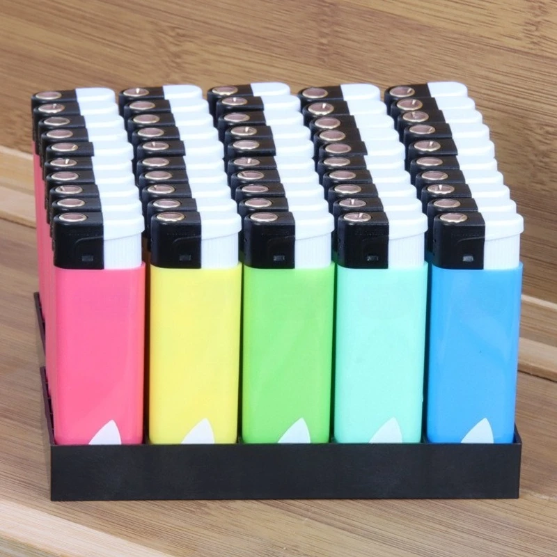 

10 Disposable Windproof Lighters White Explosion-proof and Drop-proof Electronic Lighters Gadgets for Men Smoking Accessories