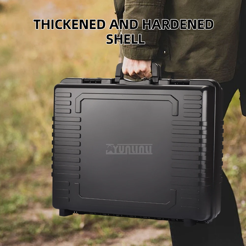 Portable Instrument Case, Multifunctional Industrial Equipment Toolbox, Plastic Carrying Case for Meters and Tools