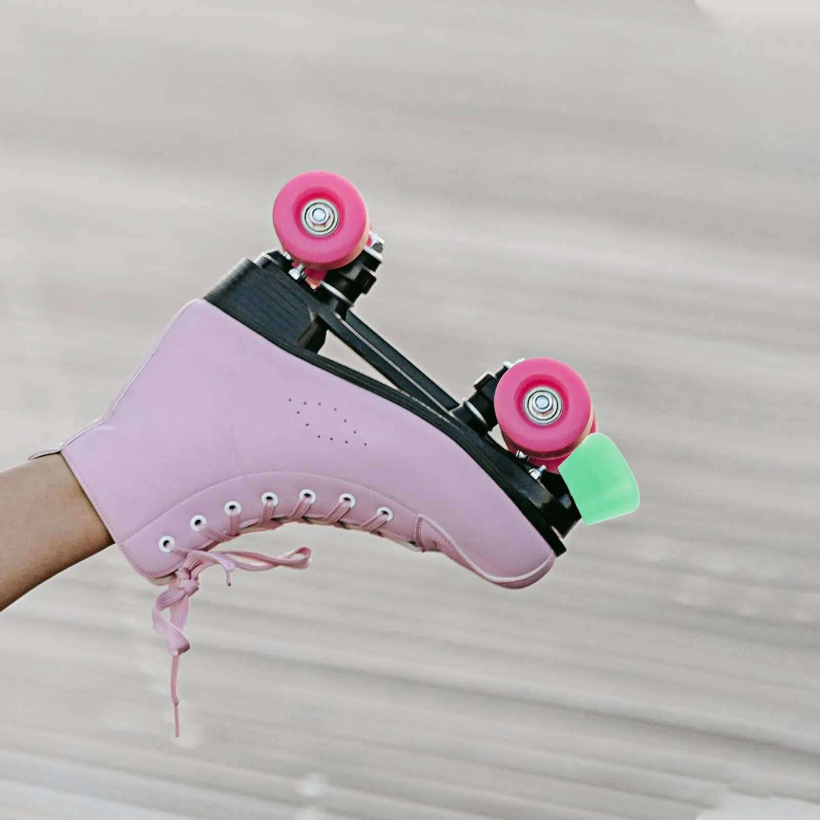 

1Pair Roller Skate Toe Stops PU Double Row Brake Jam Plugs Durable Replacement for Quad Skates Roller Skate Accessories