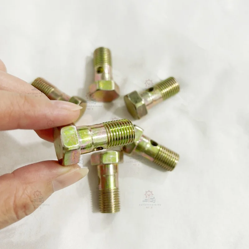 

5 шт. M6 M8 M10 M12 M14 M16 M18 полый винт 2 отверстия дизельный двигатель маслоотводчик возвратная трубка шарнир гидравлический болт