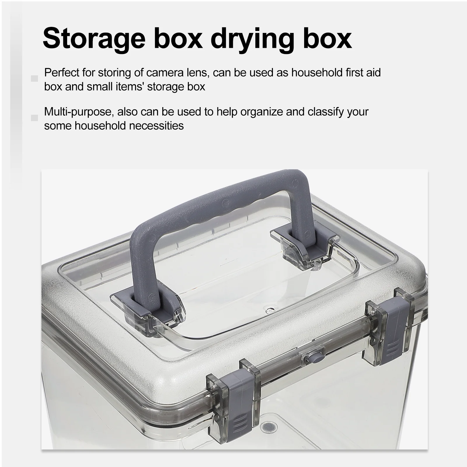 

Portable Camera Lens Storage Box Large Capacity Moisture Proof Household Sundries Organizer Outdoor Handheld Case