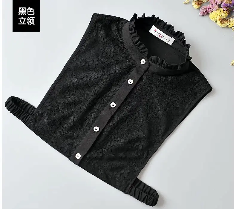 Lace Fake Collar Detachable Woman Decorative Blouse  Underwear Stand Collar