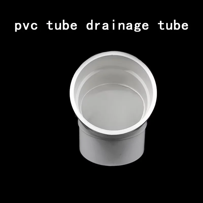 Pvc White Drain Pipe 45 Degree Elbow Inner Diameter 50mm-200mm Drain Pipe Fittings Joint Kitchen Drain Joint 1-10Pcs