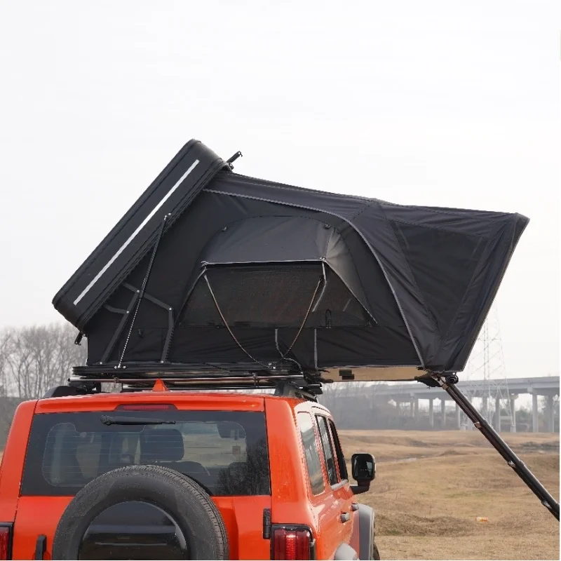 Aluminum Clamshell Sided Opening Roof Top Tent 3-4 Person Hybrid Overland Tent