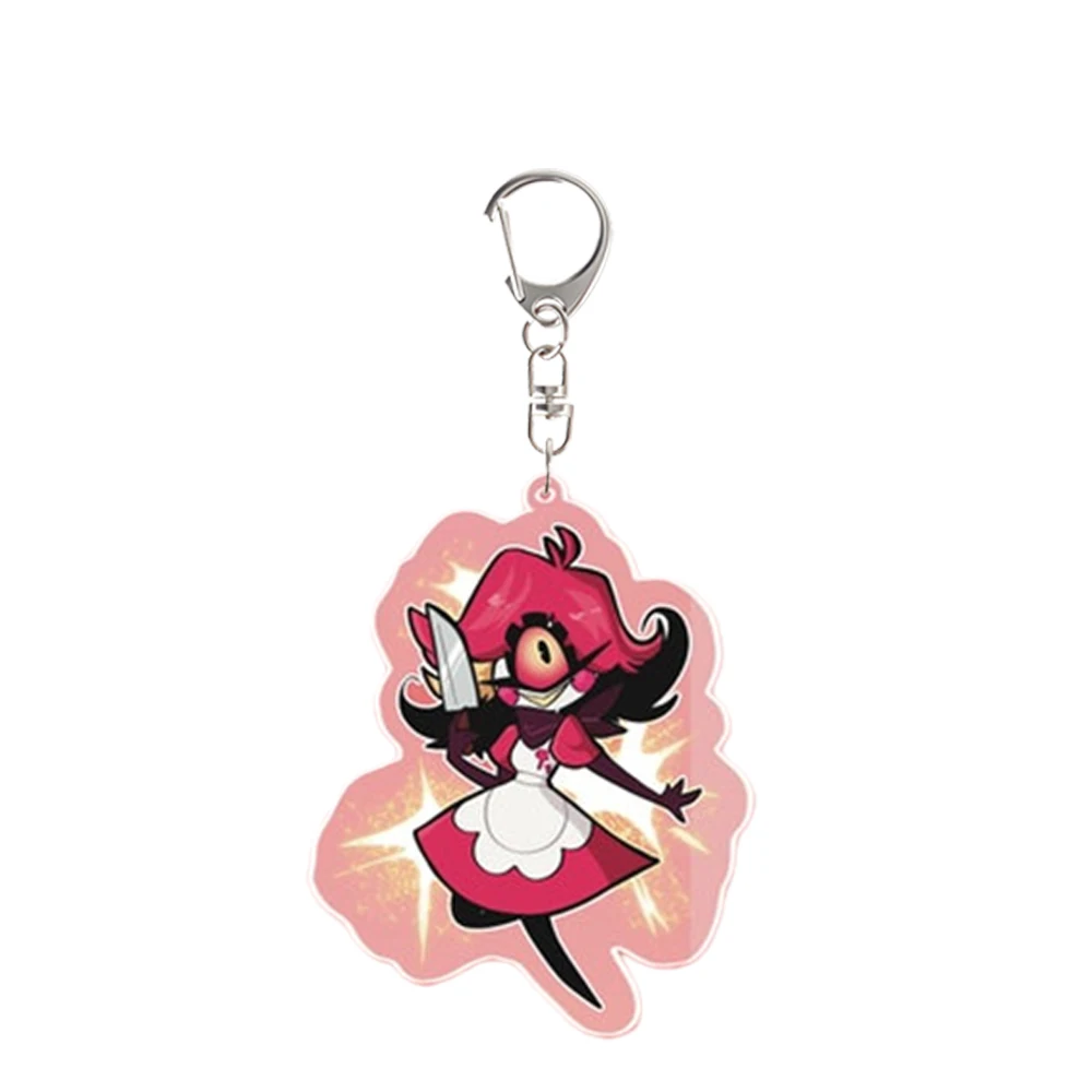 ل هازبين فندق قشر نيفتي فاجي السير Pentious سلسلة مفاتيح مصنوعة من الأكريليك الأجهزة الطرفية مخصص الرسوم المتحركة تزيين مُثبت مهرجان هدية #6