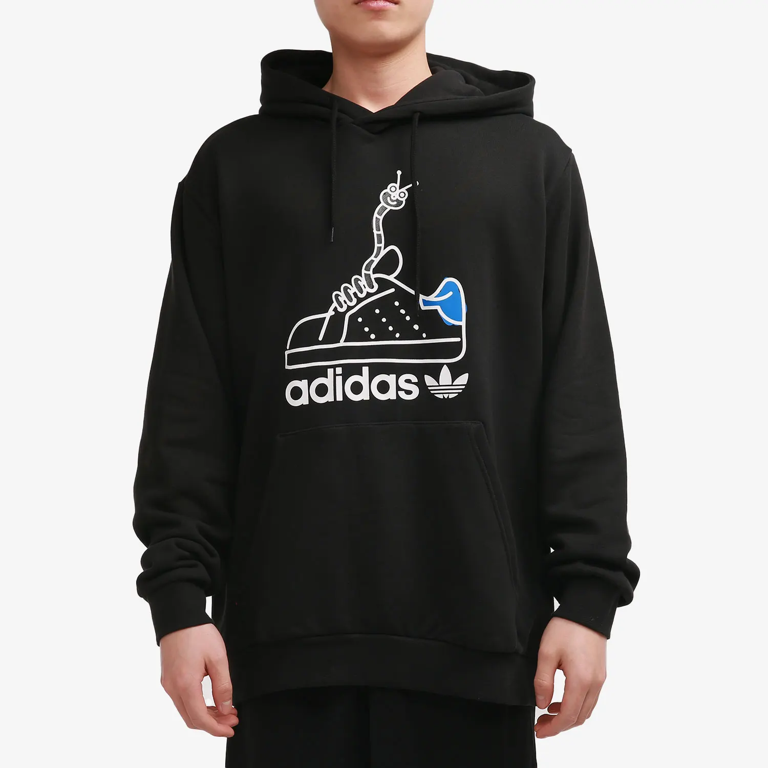 Adidas genuine clover WORM HOODIE men's spring and autumn sports pullover GN2159