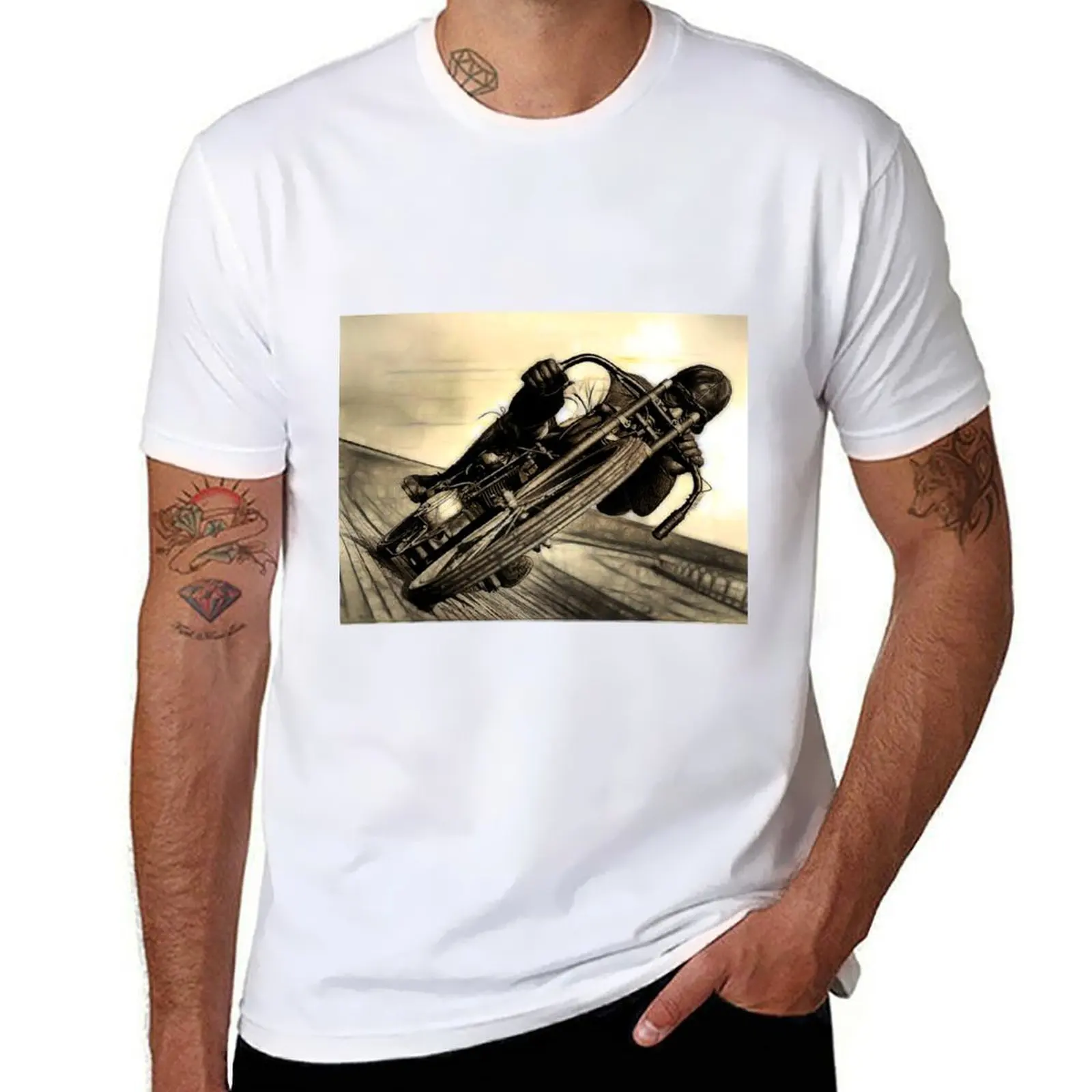 

Винтажная футболка Board Track Racer, мужская футболка, хлопковые мужские футболки для мужчин, футболка