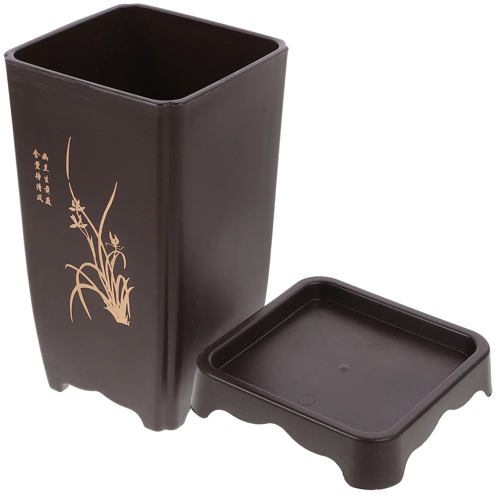 

1 set 1 Set Resin Orchid Flower Pot For Indoor Plants Household Flowerpots Garden Planting Decorative Planters Nursery Pots