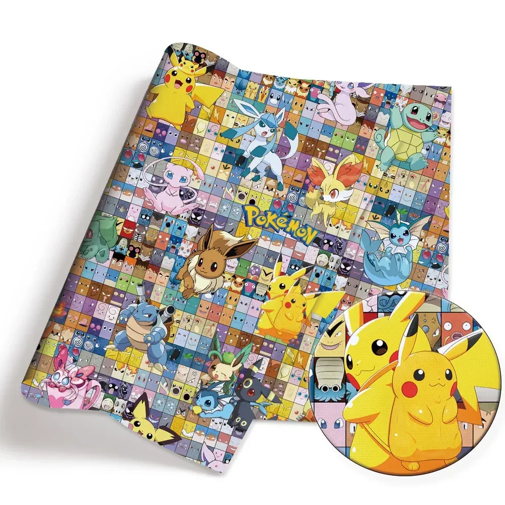 Pokemon Cartoon Fabric140*50cm Handgemaakte Naaien Patchwork Quilten Babyjurk Thuis Vel Bedrukte Stof Stof Naaien Kinderen