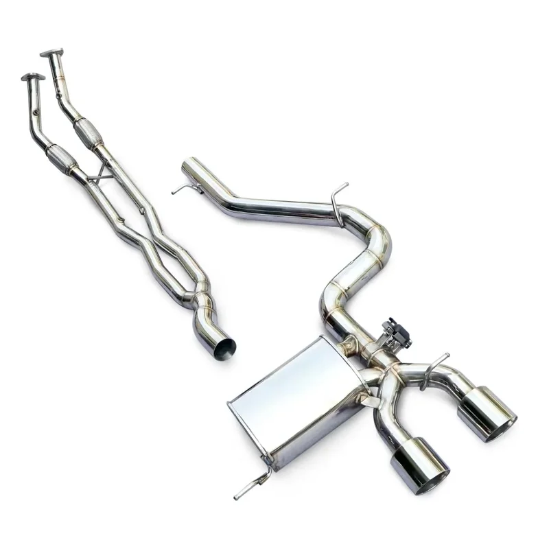 Mirror Polished 304 Stainless Cat back Exhaust System for BMW 4 Series 420i 428i 430i N20 2.0T F32 F33 F36  with Valve 2014-2016