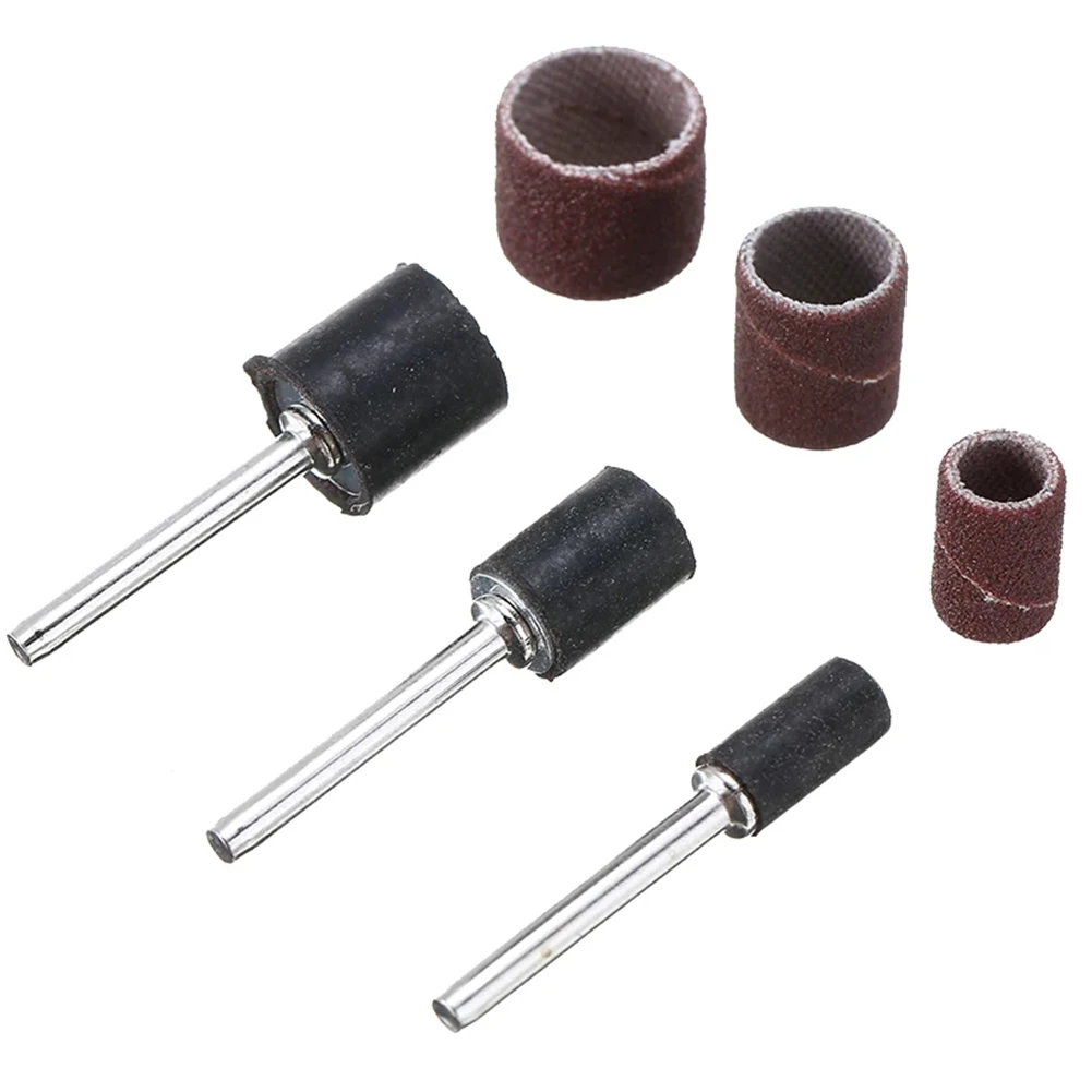 

Набор из 102 шлифовальных лент и барабанных насадок (80 грит) с оправкой для роторного инструмента: абразивные полировальные диски и бумага для шлифовки