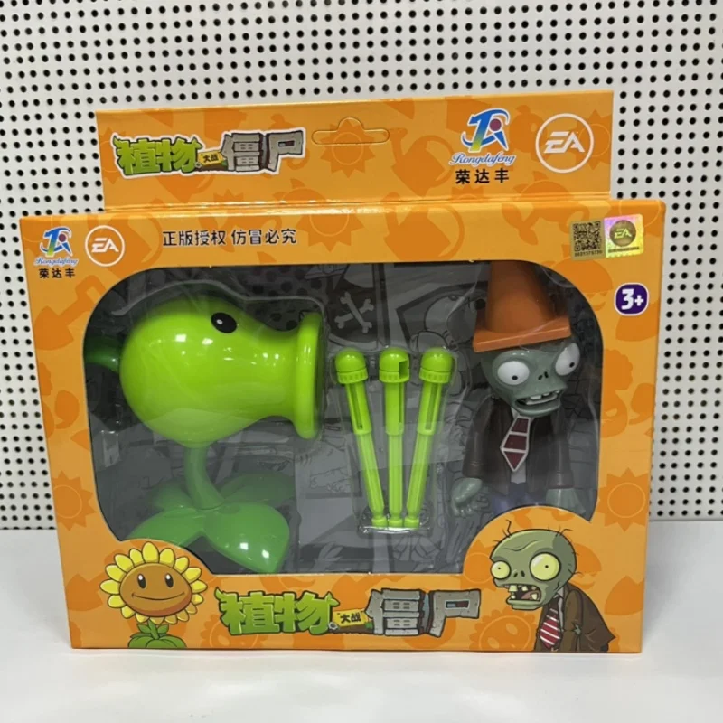 New Set 6 Styles Plants Vs. Zombies Peashooter Chomper Winter Melon Conehead Zombie Toy Game Figures Hard Plastic Model Gifts