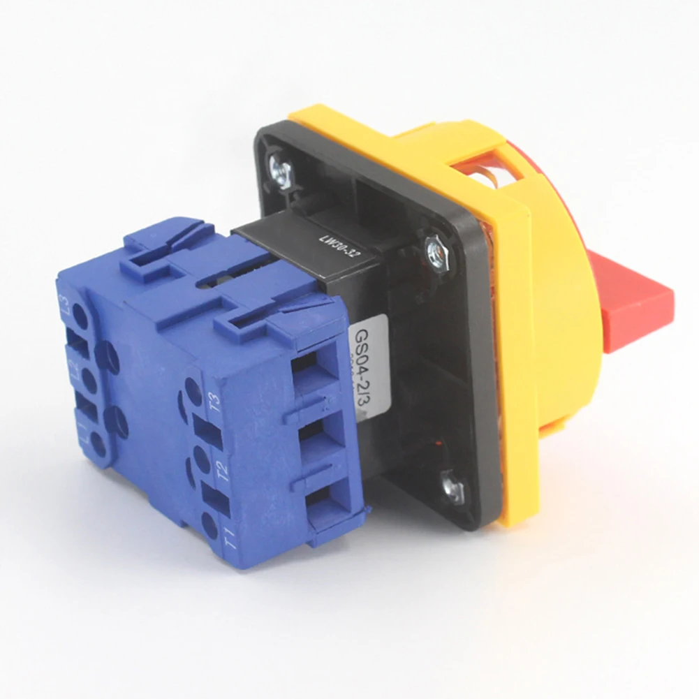 3P Load Break Switch Thickened Copper Components Silver Alloy Contacts Flame-retardant PC Material HVAC Systems