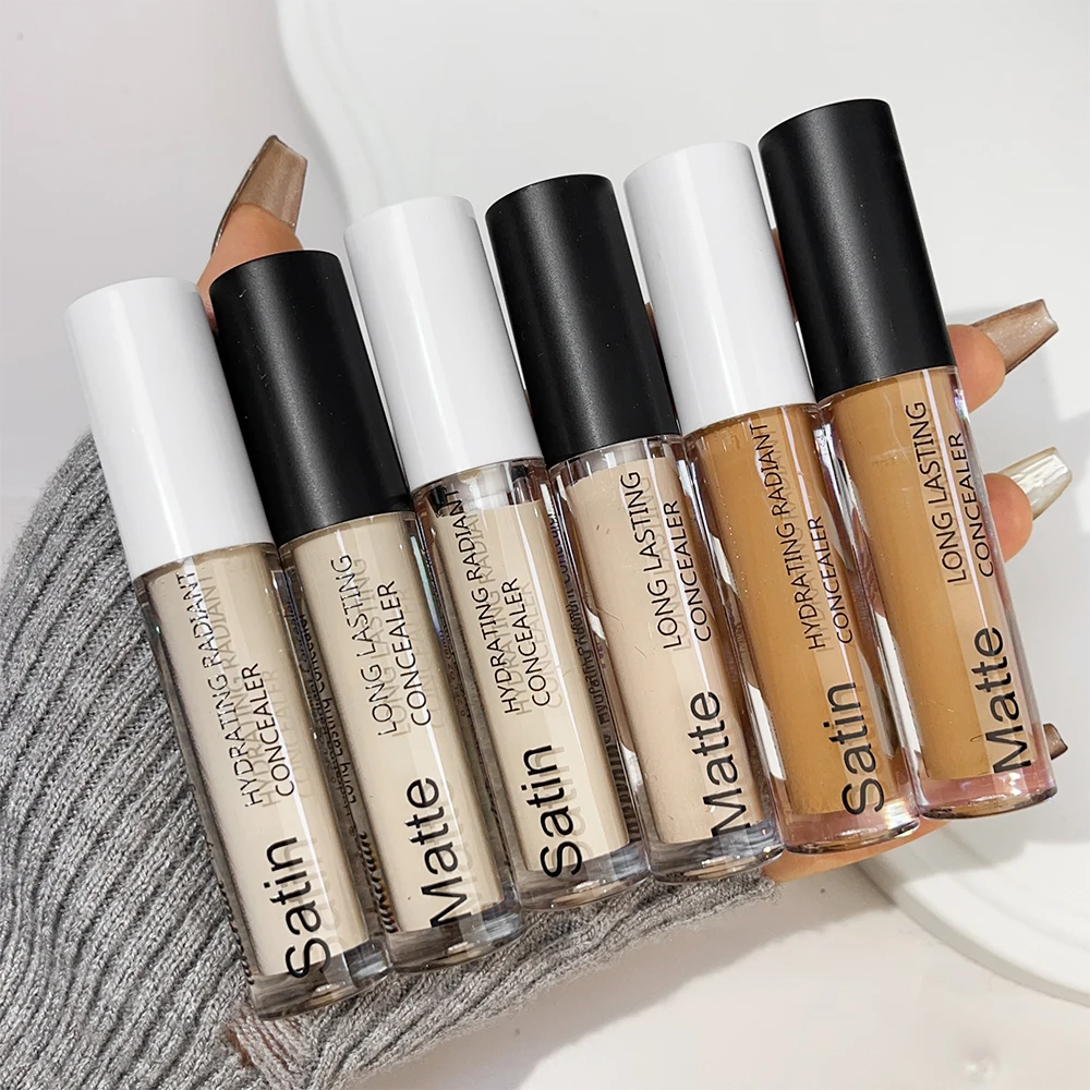 Matte Vloeibare Concealer Waterdichte Volledige Dekking Onzichtbare Poriën Donkere Kringen Sproet Foundation Koreaanse Make-Up Cosmetica