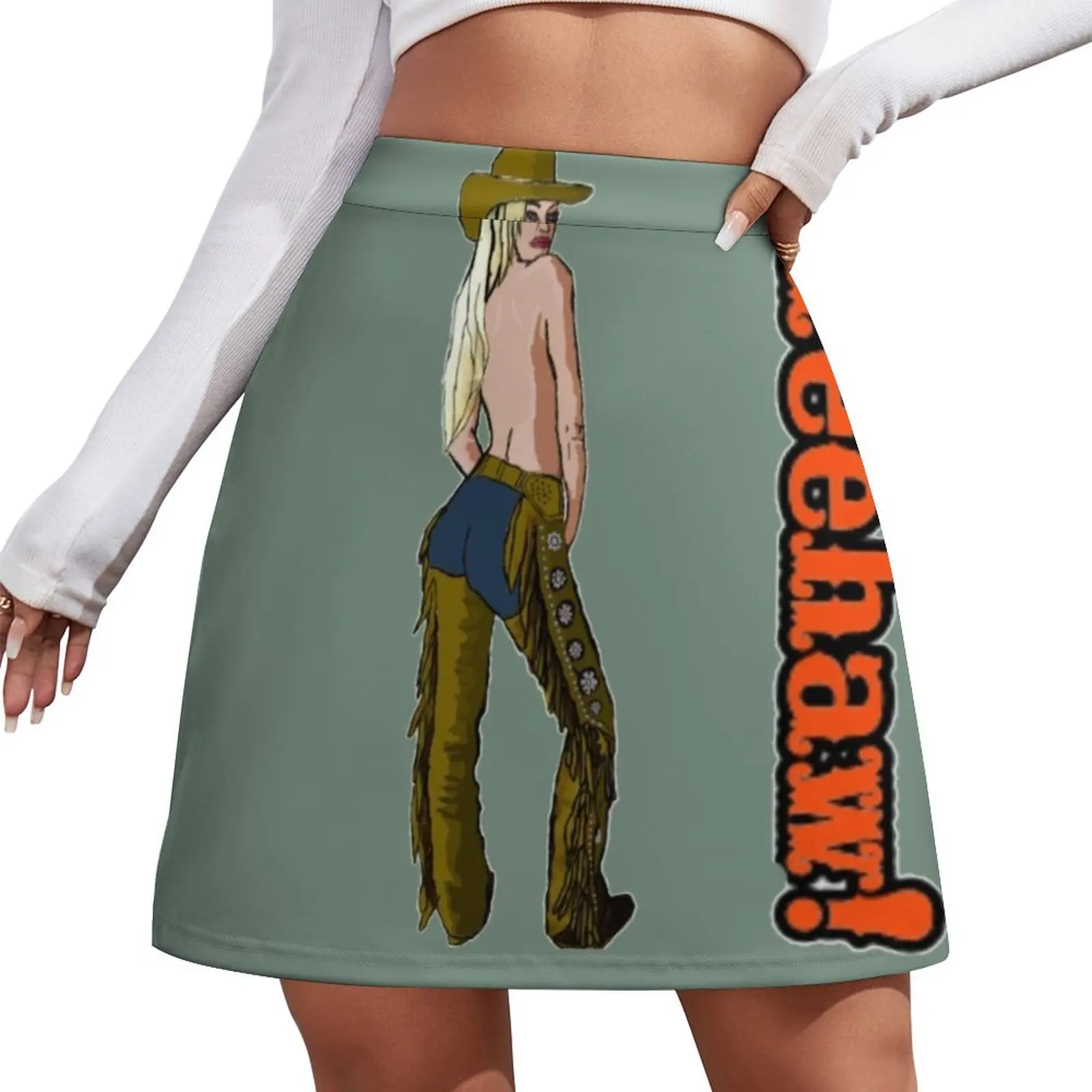 

Cowgirl Bareback Mini Skirt women's stylish skirts skirts for womens skorts for women skirts for womans