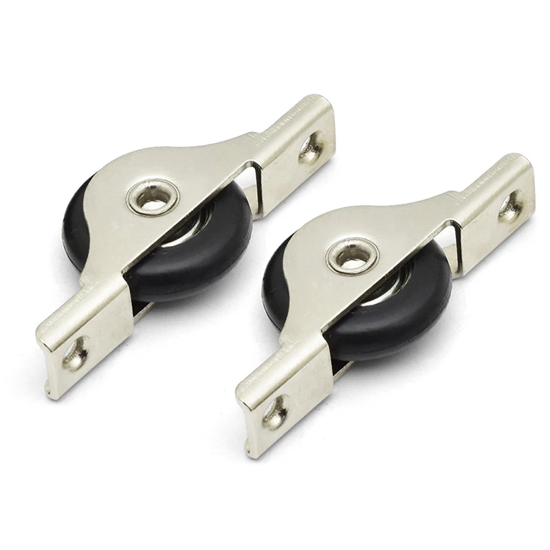 Mudo Roda para porta deslizante, Polia de Nylon, Roupeiro Roda, Móveis Hardware, armário Groove, Load-Bear
