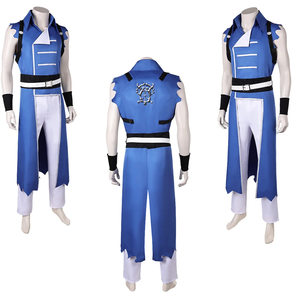 Richter Belmont Cosplay Fantasy Abbigliamento Cartoon Castle Nocturne Costume Travestimento Uomini adulti Gioco di ruolo Fantasia Abiti maschili