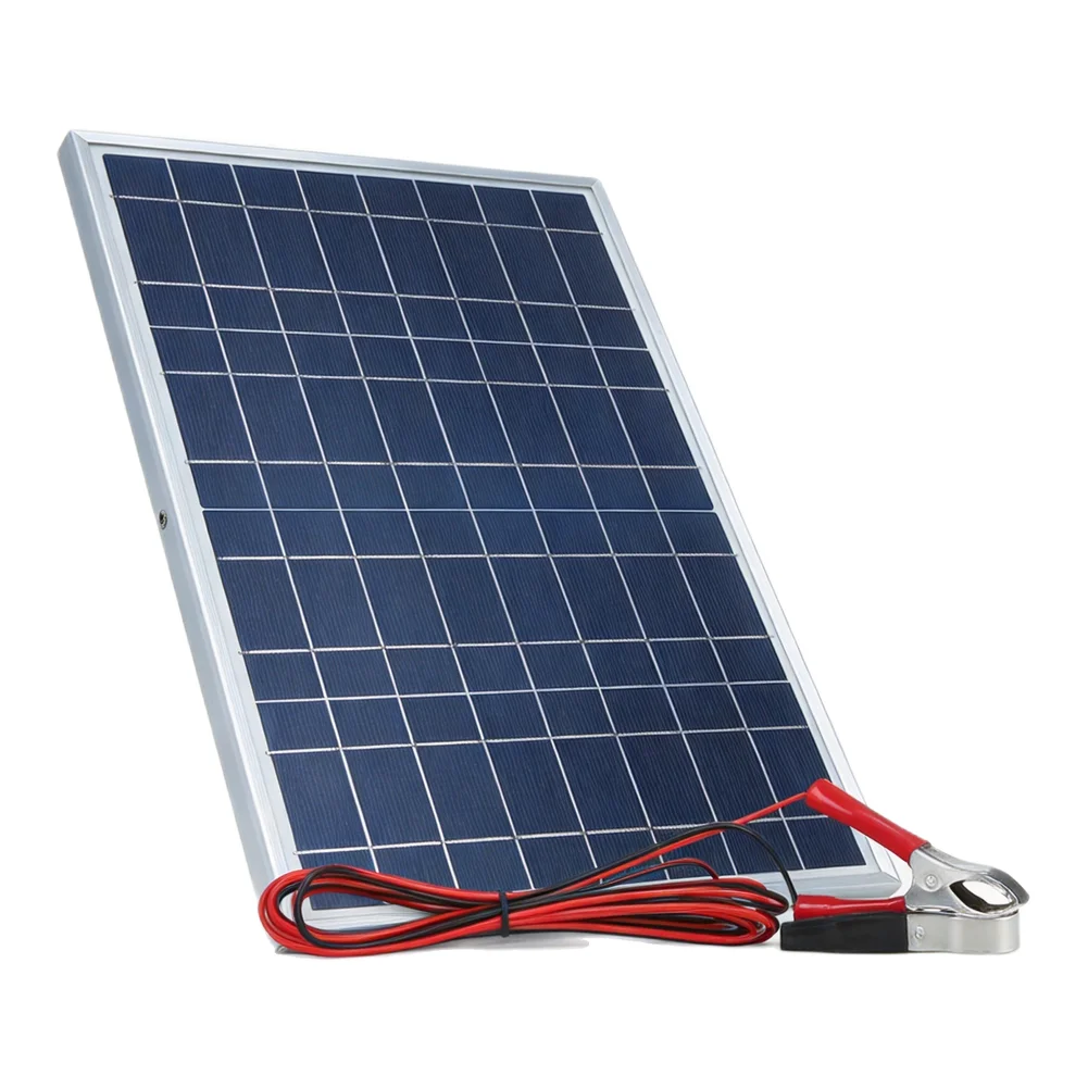 18V Solar Panel 30W Polycrystalline Silicon Waterproof Portable Solar Charger For Camping Home RV Boat Solar Panel