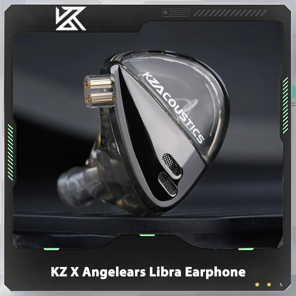 KZ X Angelears Libra Earphone Ultra-Wide Frequency Dynamic HiFi In-Ear IEMs Monitor With 0.75 Replaceable Cable Custom Gifts