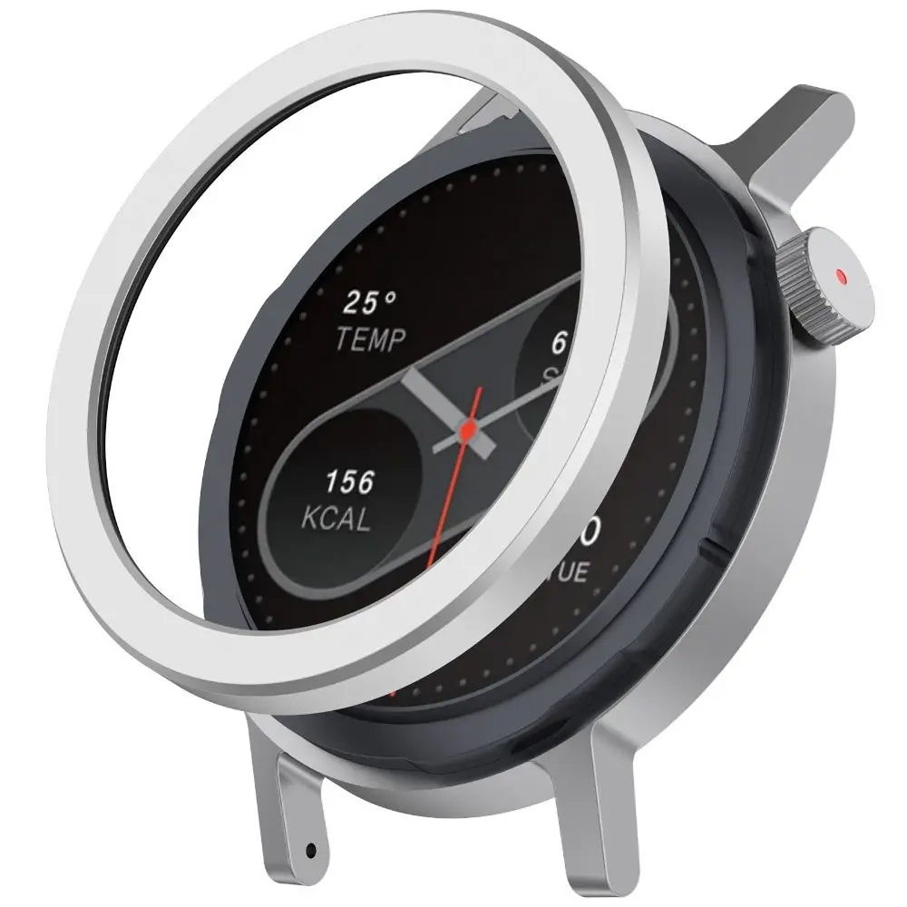 Stainless Steel Metal Bezel Ring Protective Anti-Scratch Watch Case Cover Replacement Decorative for CMF Watch Pro 2