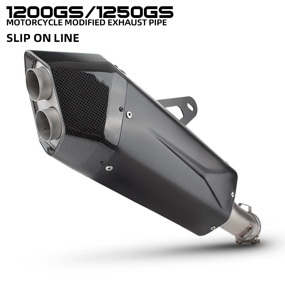 R1250GS Auspufftopf für R1200GS R1200GSA R1250GSA R1200/R1250 GS/Adventure 2013-2023 Motorrad Slip-on Auspuffrohr