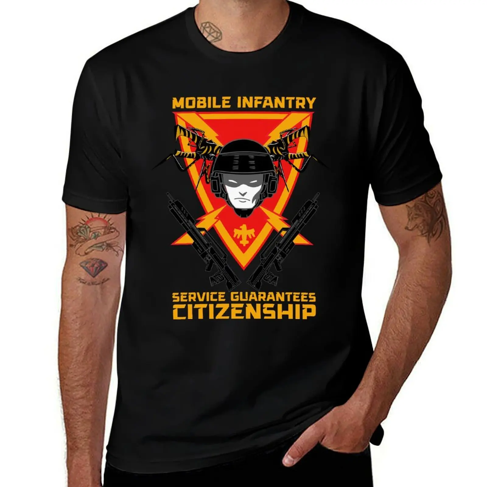 Mobile Infantry - Service Guarantees Citizenship T-Shirt Thanksgiving Day Tee Top