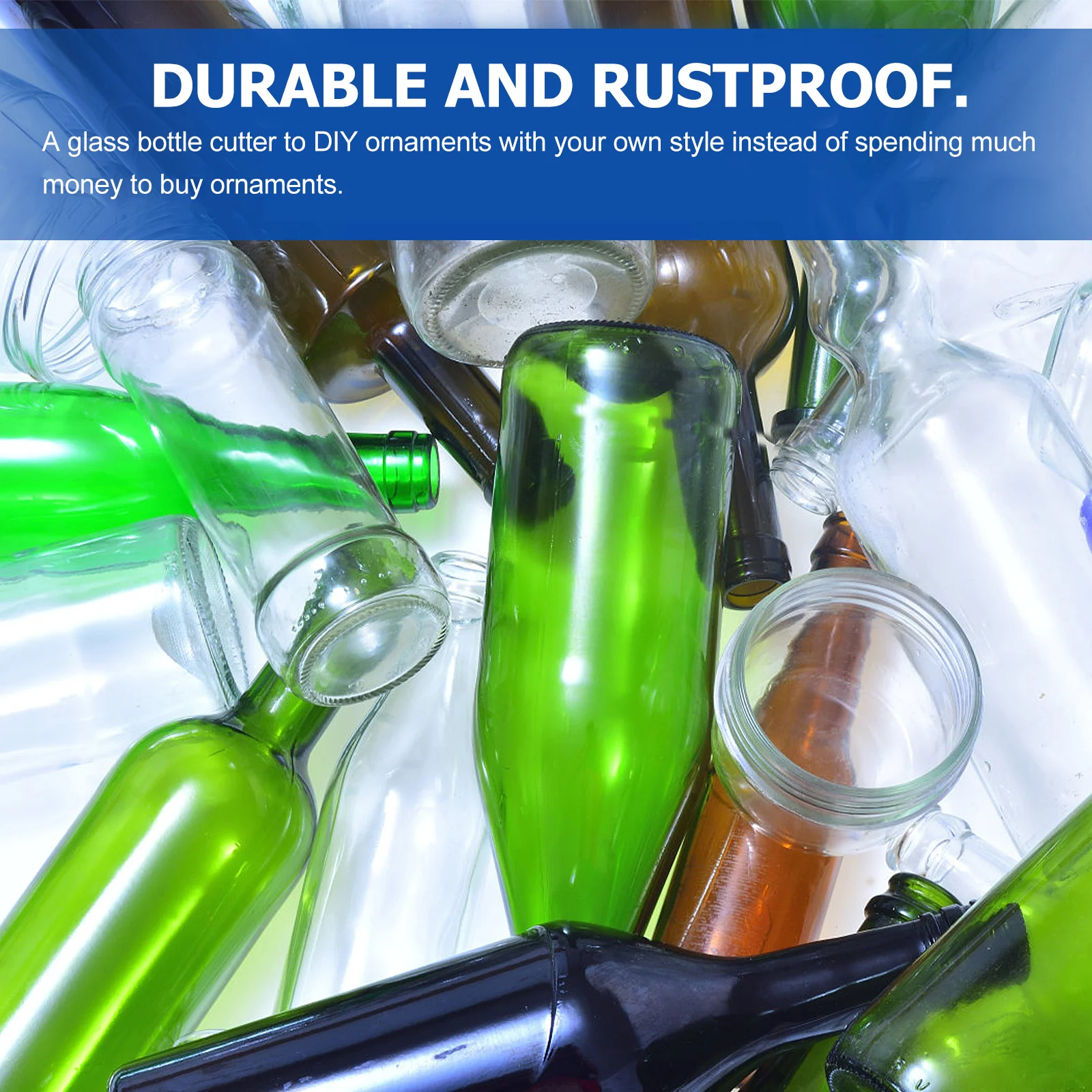 

Glass Bottle Cutter Professional Adjustable Screw Design for Wine Beer Whiskey Bottle DIY Craft Tool