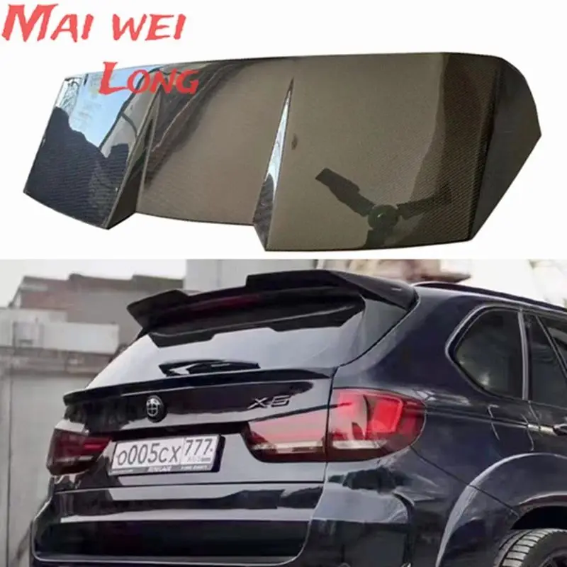 

F15 X5 Carbon Fiber FRP Rear Roof Spoiler Wing Tail Trunk Window Upper Splitter Trim Lip For BMW F15 X5 RGD Style 2014-2018