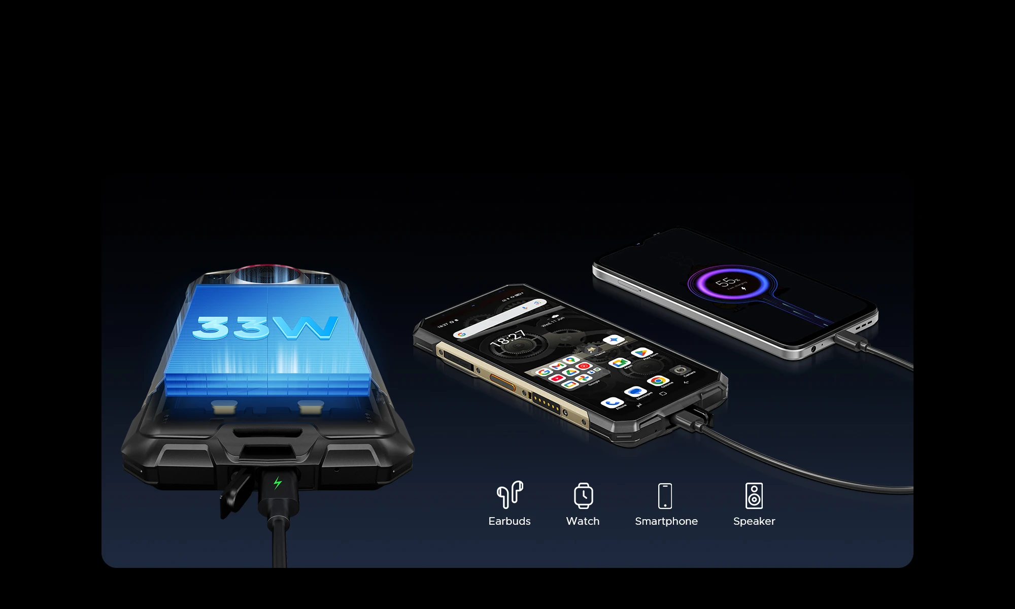 World premiere Doogee Fire 7 Ultra Rugged Phone 6.6" IPS Screen 64MP Octa-Core Smartphone 5G 32GB+256GB 13000mAh Android 15 NFC
