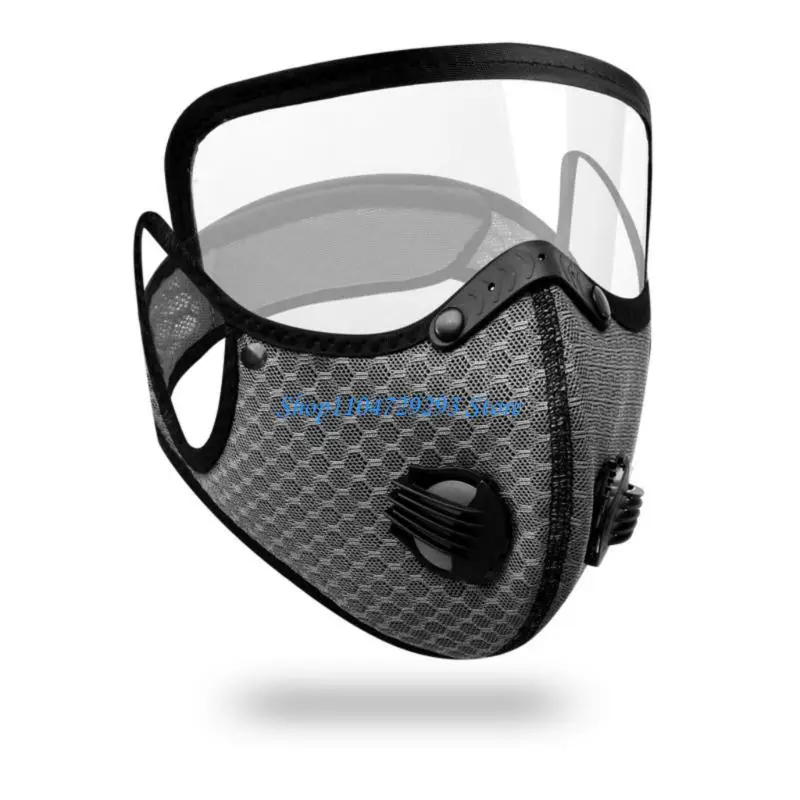 Y2GD Reusable Face Mask Breathing Valves Sports Cycling Outdoor Active Carbon Filter
